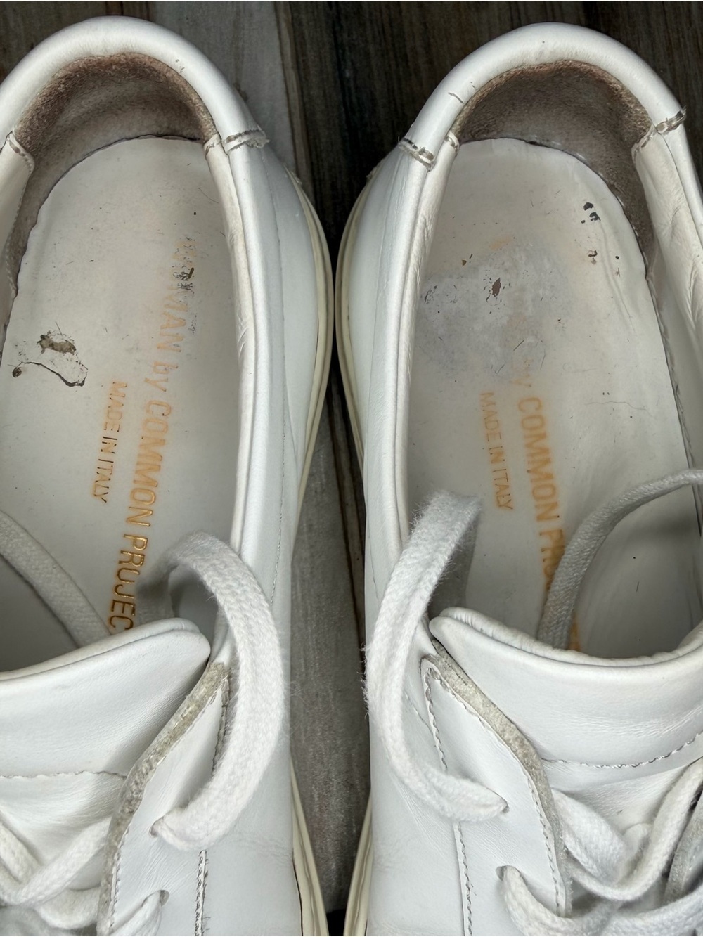 Woman by Common Projects Womens Leather Low Top Sneakers White US 8.5-9 / EU 39 - Picture 11 of 12